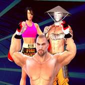 Super ninja combat wrestling future fighting 3d