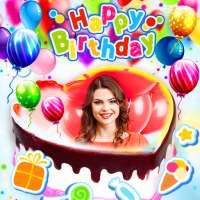 Photo On Birthday Cake : Photo Frames on 9Apps