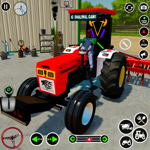 US Farming Tractor Games 3d icon