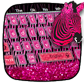 Pink Zebra Keyboard Theme icon