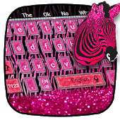 Pink Zebra Keyboard Theme