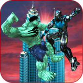 Futuristic Robots vs City Monster Battle icon
