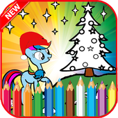 Coloring book For little pony icon
