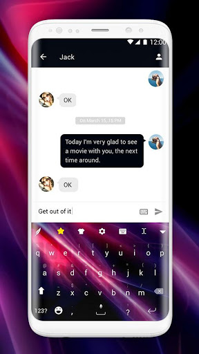 Aurora Keyboard Theme screenshot 2