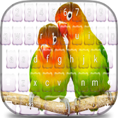 ikon Colorful Parrot keyboard theme