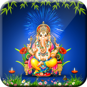 Ganesh Ji Live Wallpaper 3D أيقونة