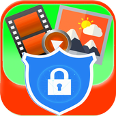 hide pictures &amp; videos - private photo vault icon