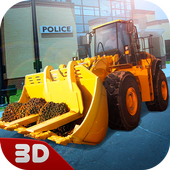 Police Station Construction 3D icon