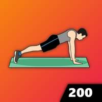 200 Flexões: Treino em casa on 9Apps