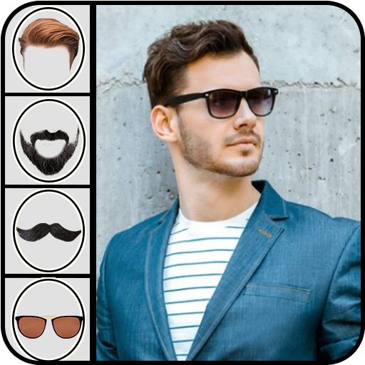 Man HairStyle &amp; Beard Photo Editor icon