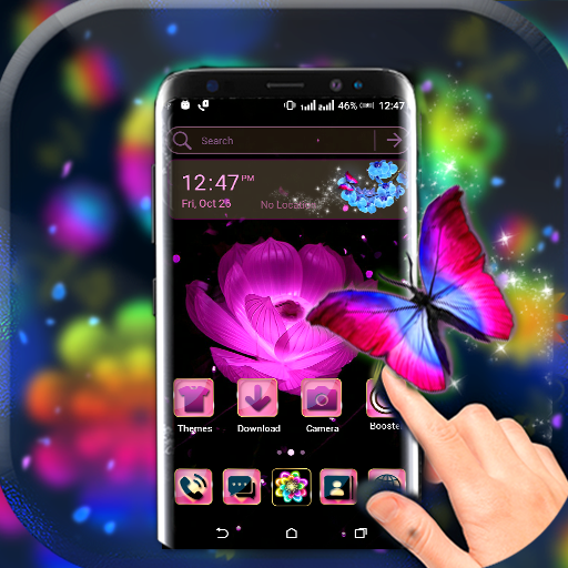 Pink Flower Launcher Theme icon