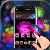 Pink Flower Launcher Theme on 9Apps