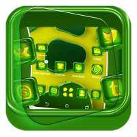 3D Green Gemstone Theme on 9Apps