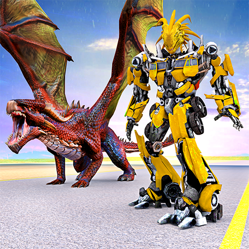 Flying Robot Dragon Game: Robot Transforming Games icon
