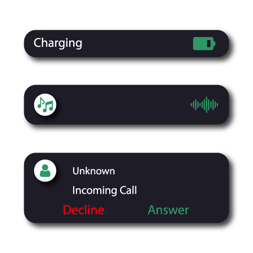 Dynamic IPhone-Notch icon