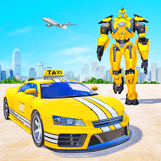 Flying Taxi Robot Transform Wars: Car Robot Games icon