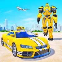 Flying Taxi Robot Transform Wars: Car Robot Games