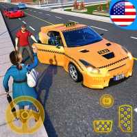 イエローキャブアメリカンタクシードライバー3D：新しいタクシーゲーム -City Taxi Game on 9Apps