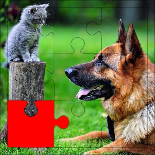 Dog &amp; Cat Puzzle - Rompecabezas-Puppy kitty Doggy icon