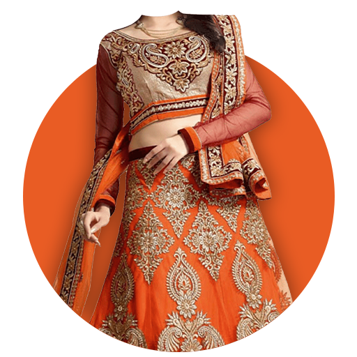 Netted Lehenga Choli For Women Photo Editor icon