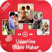 Valentine video maker with music, Love video maker