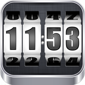 3D Rolling Clock WHITE icon