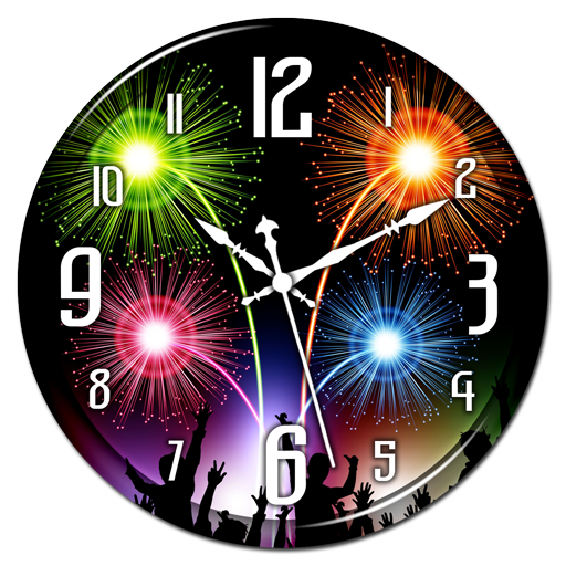 Firework Clock Live Wallpaper icon
