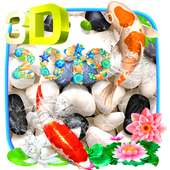 3D Koi Fish Lively Theme