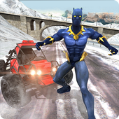 Superhero Buggy Car: Winter Sports Risky Road Race icon