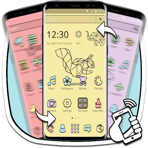 Simple Colorful Animal Theme icon