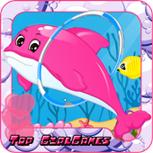 Dolphin Caring Game For Kids icon