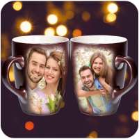 Coffee Cup Dual Photo Frame