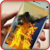 Fire On Screen Prank icon
