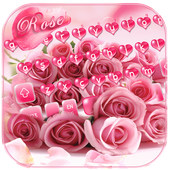 Pink Rose Keyboard Theme icon