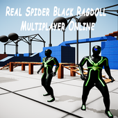 Real Spider Black Ragdoll Multiplayer Online icon