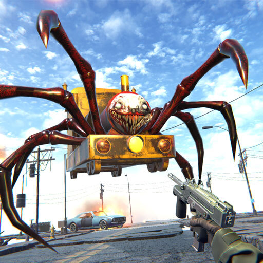 Scary Spider Train Survival 3D icon