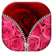 Rose Zipper Lock Screen icon