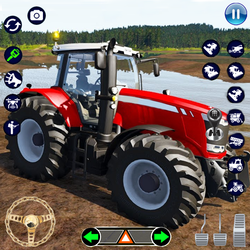 Indian Tractor Driving Sim 3D icon
