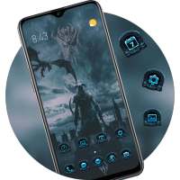 Death Warrior Dark Cool Theme on 9Apps