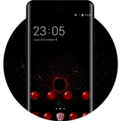 Cool Dark Red Tech Theme for Lenovo K8 Note icon