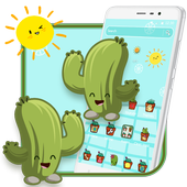 Cute Cartoon Cactus Theme🌟 icon