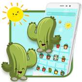 Cute Cartoon Cactus Theme🌟 on 9Apps