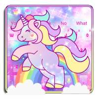 Pink Cute Unicorn Keyboard on 9Apps