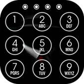 White Black Lock Screen icon