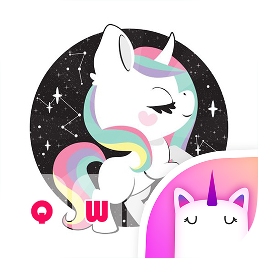 Horoscope Unicorn Emoji Keyboard Theme icon