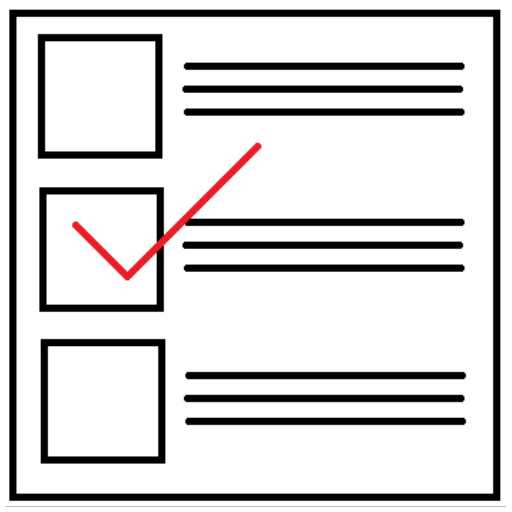 Note Card Check List icon