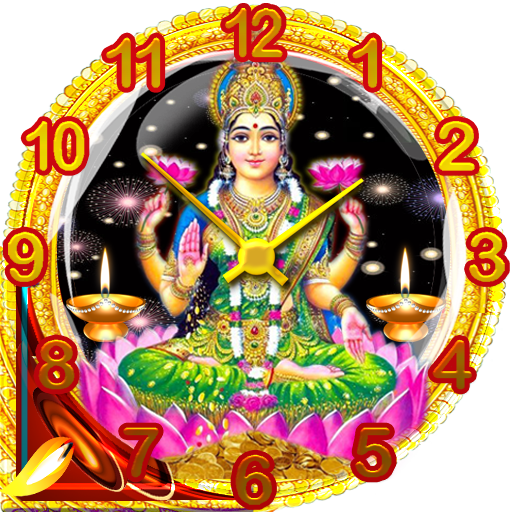 Mata Lakshmi Clock Lockscreen - Live Wallpaper icon