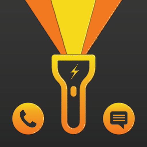Flash alert on call and message - Blink Flashlight icon