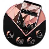 Rose Gold Luxury Launcher Theme