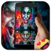 Joker keyboard theme - Keyboard Cute Emoticons icon